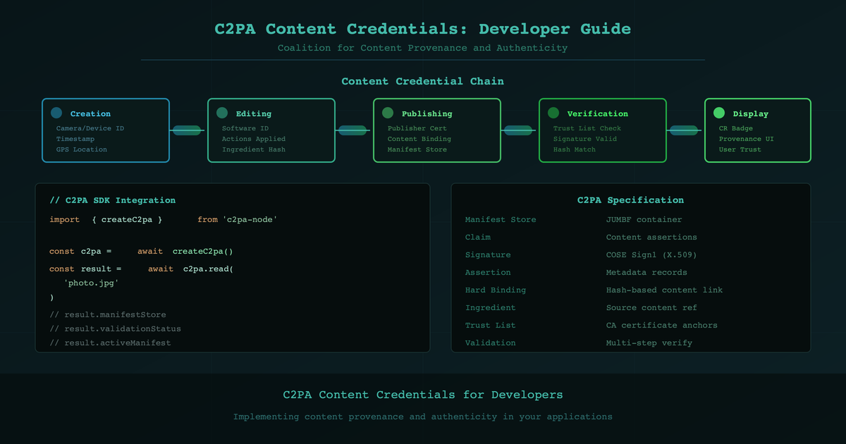 C2PA Content Credentials: Developer Guide | Webcite Articles
